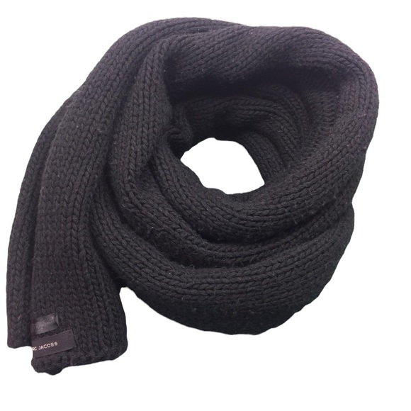Marc Jacobs Accessories - Marc Jacobs Rolled Edge Black Scarf